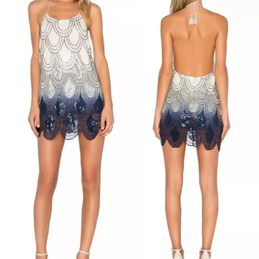 NBD Revolve Dame Embellished Beaded Halter